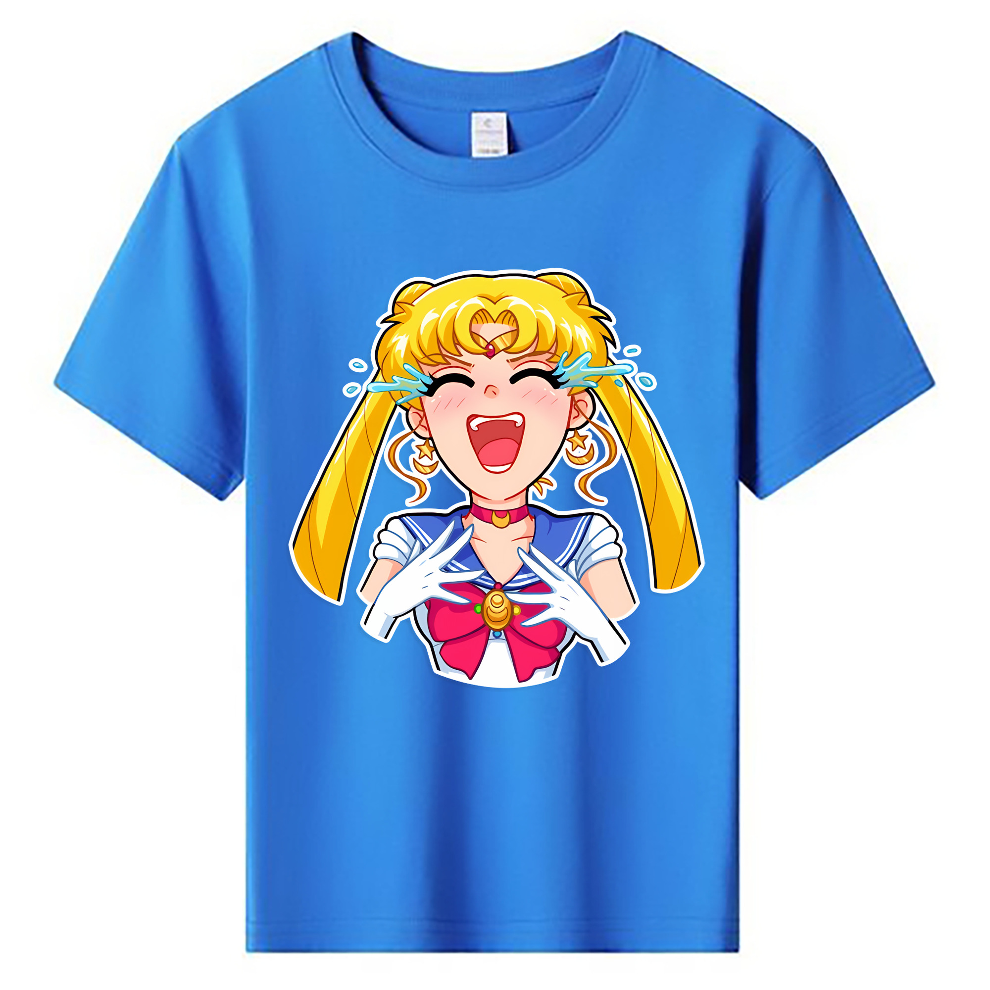 （画像用） 美少女戦士セーラームーン 月野 うさぎ つきの うさぎ Sailor Moon Tsukino Usagi 綿100％キッズTシャツ（フロントプリント）
